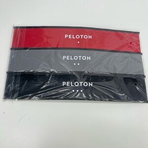 Peloton Resistance Bands in Red, Gray, and Black